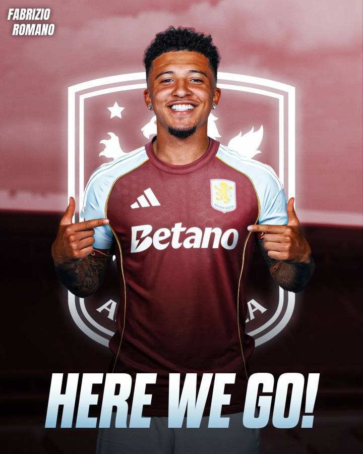 Here we go！罗马诺：曼联边锋桑乔租借加盟阿斯顿维拉